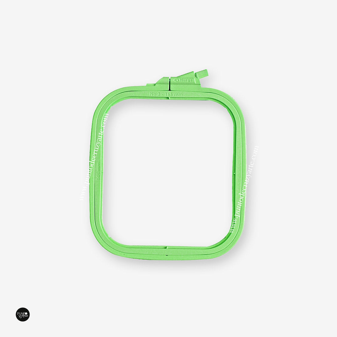 Nurge Green Square Hoop: Precision and Elegance in Every Stitch