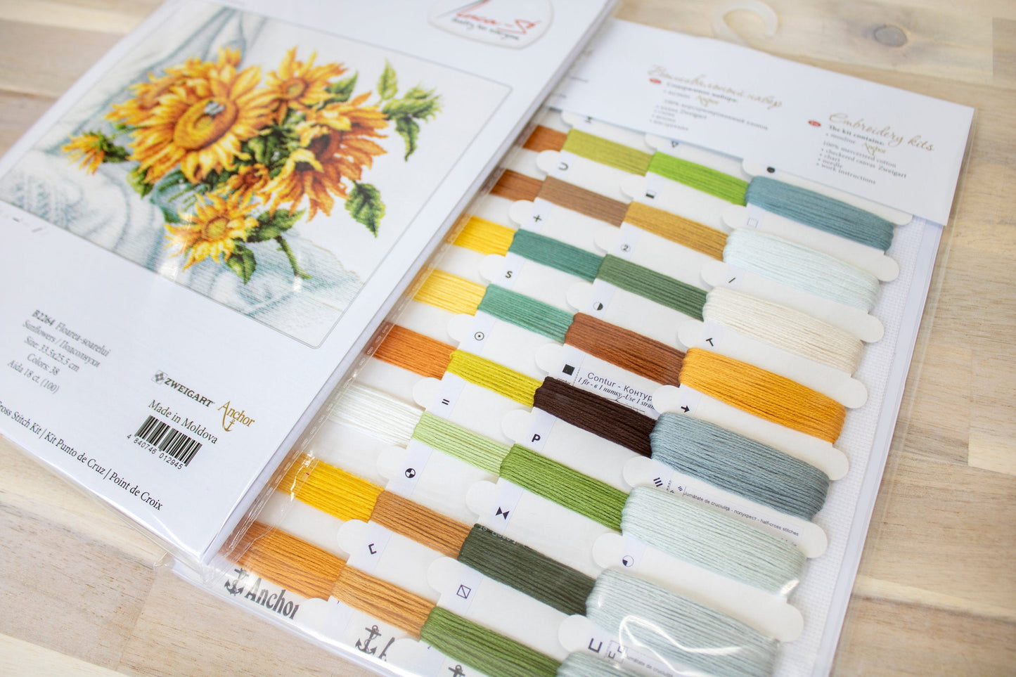 Kit de Punto de Cruz Girasoles - Luca-S B2264