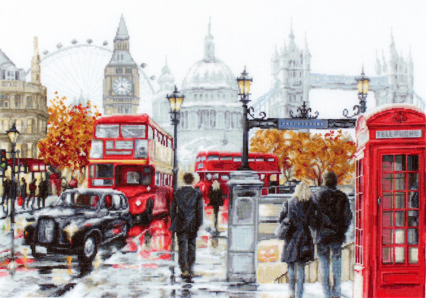 Kit de Punto de Cruz "Londres" de Luca-S - B2376