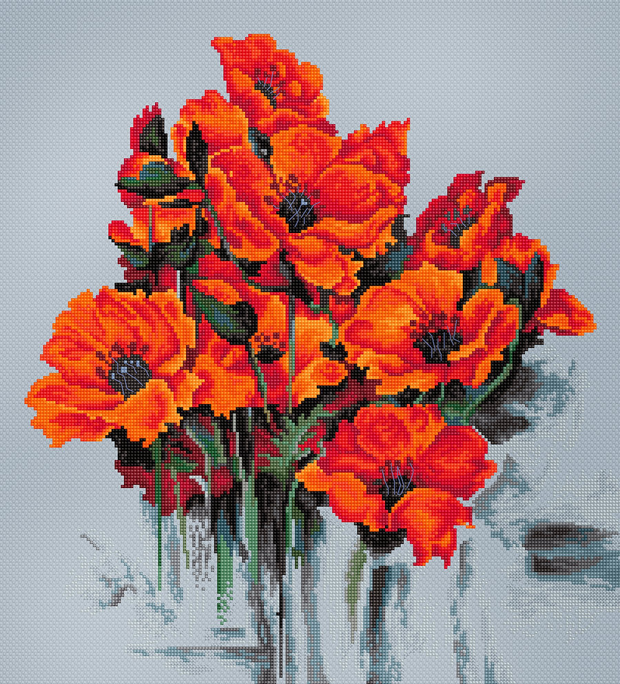Las Amapolas - B2380 Luca-S - Kit de Punto de Cruz