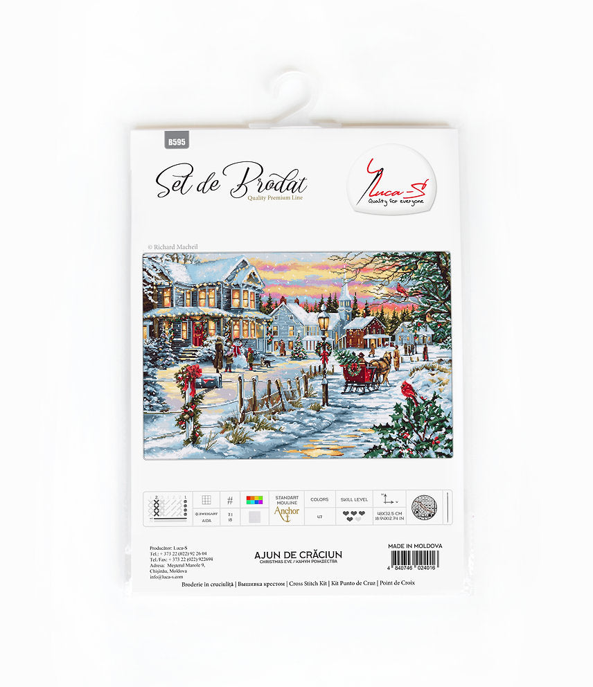 Kit de Punto de Cruz "Nochebuena" de Luca-S B595