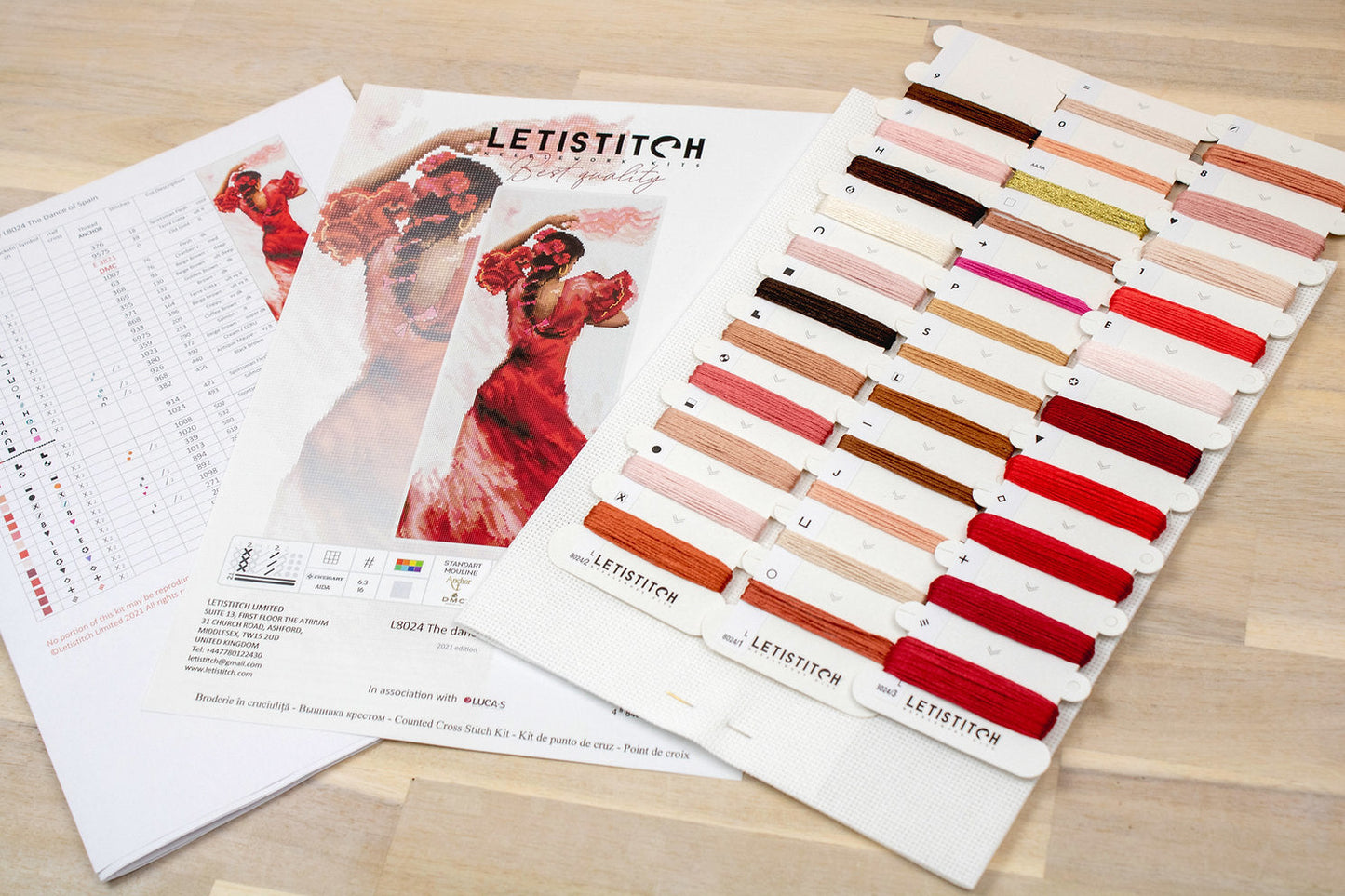 Kit de Punto de Cruz "El Baile de España" - LETISTITCH L8024