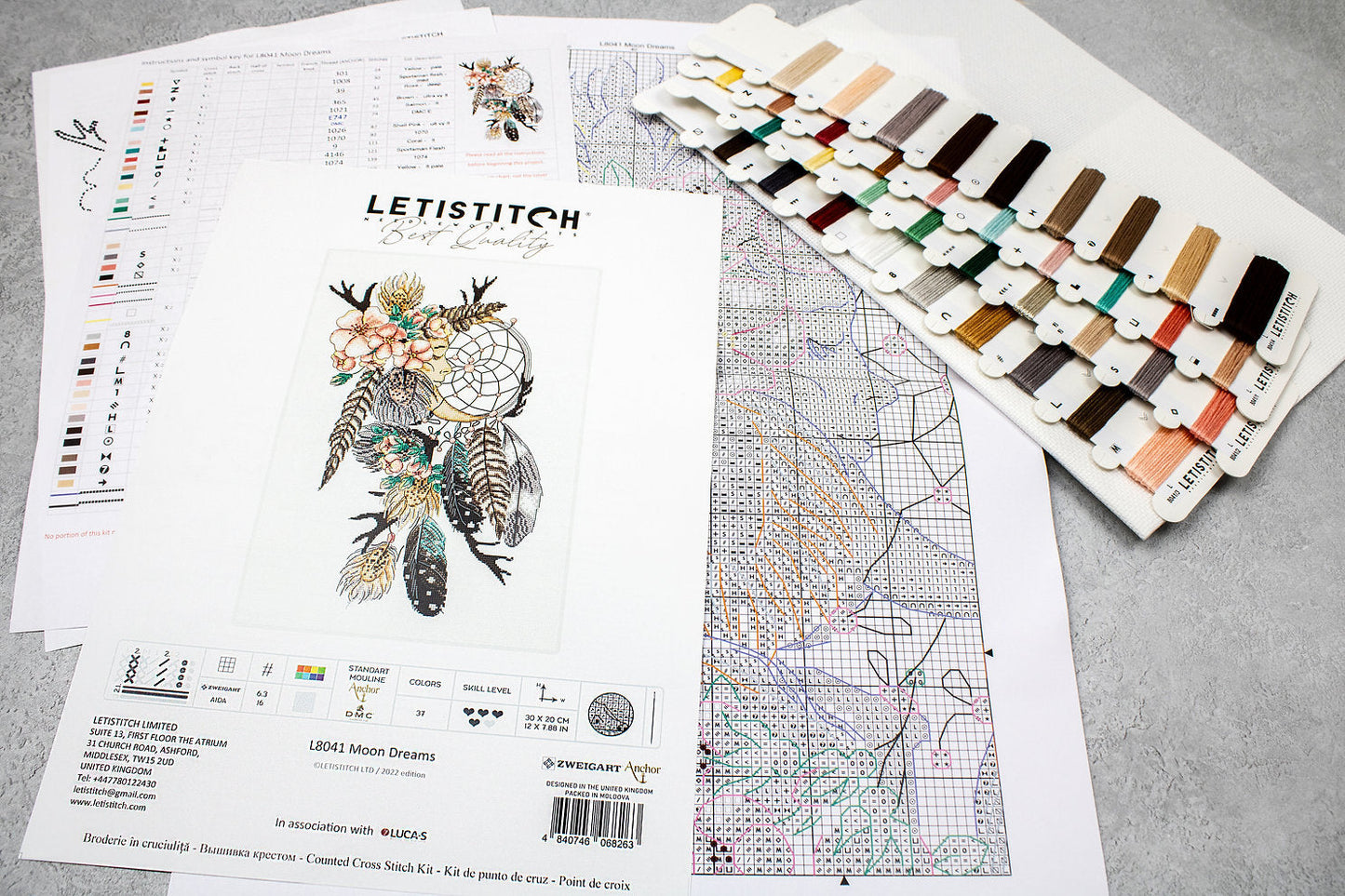 L8041 Moon Dreams - LETISTITCH- Kit de Punto de Cruz