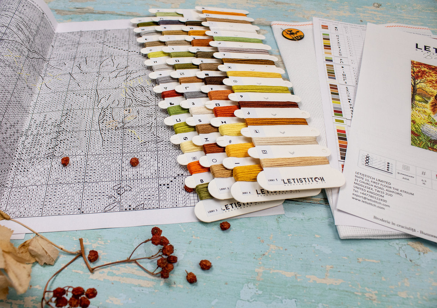 Kit de Punto de Cruz "Una amiga para el pequeño zorro" - LETISTITCH L8061