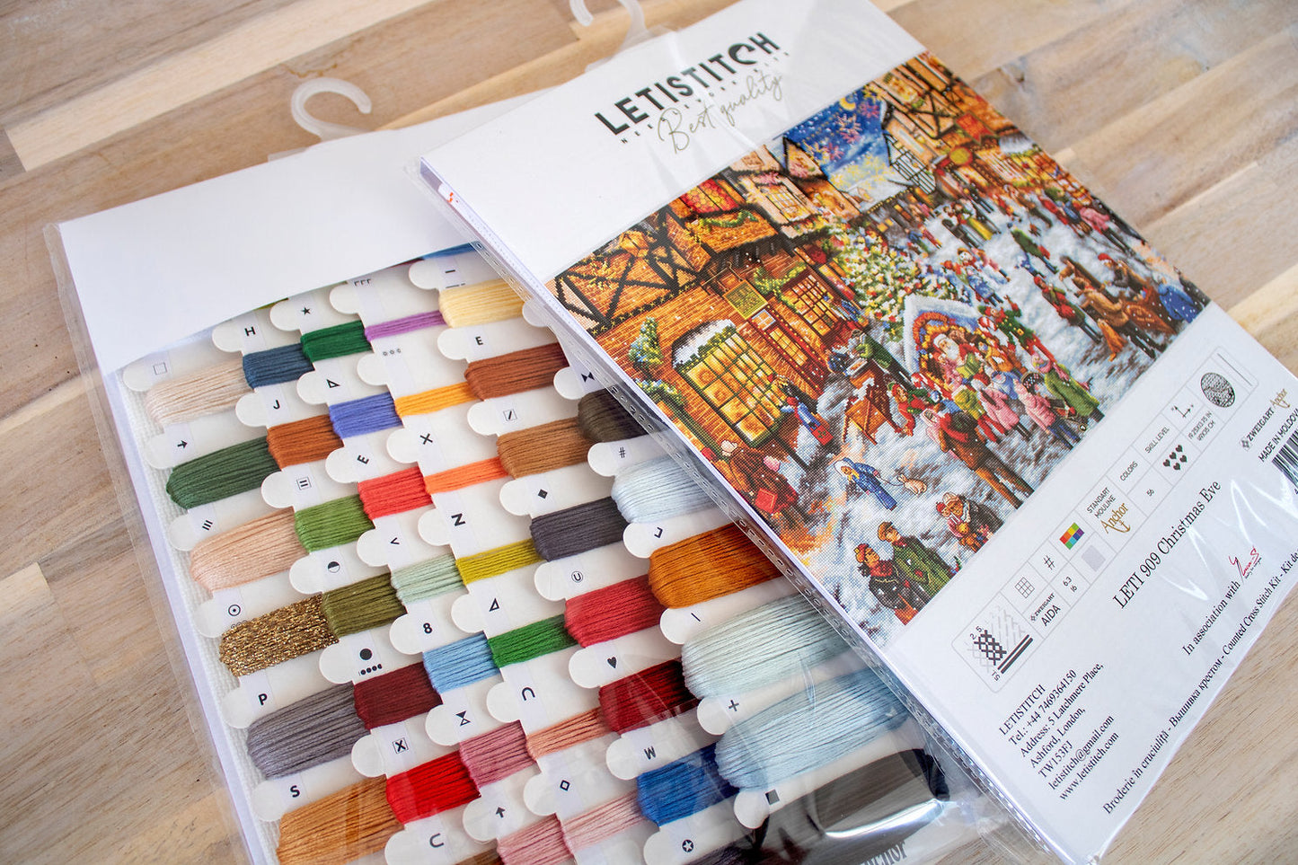 Kit de Punto de Cruz LETI 909 Christmas Eve de LETISTITCH