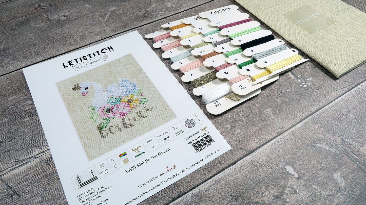 LETI 996 Be the Queen - LETISTITCH - Kit de Punto de Cruz