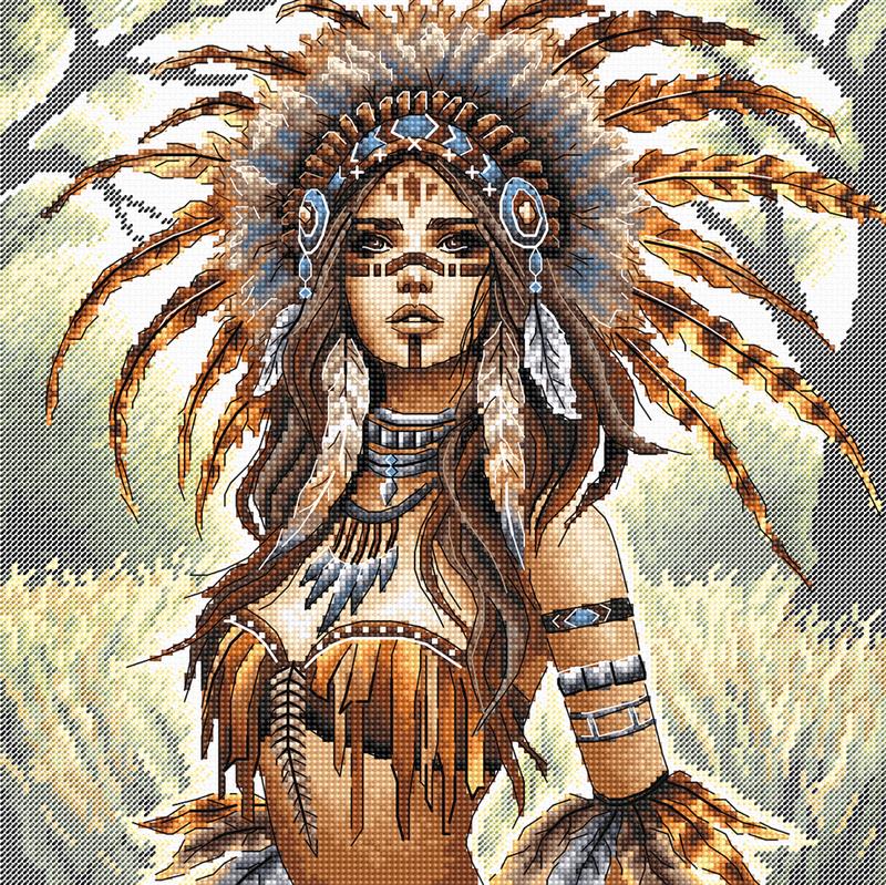 The Crowned Warrior - Cross Stitch Kit AVA P046