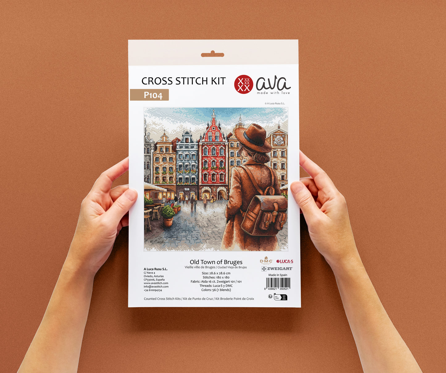 Old Town of Bruges - Cross Stitch Kit AVA P104