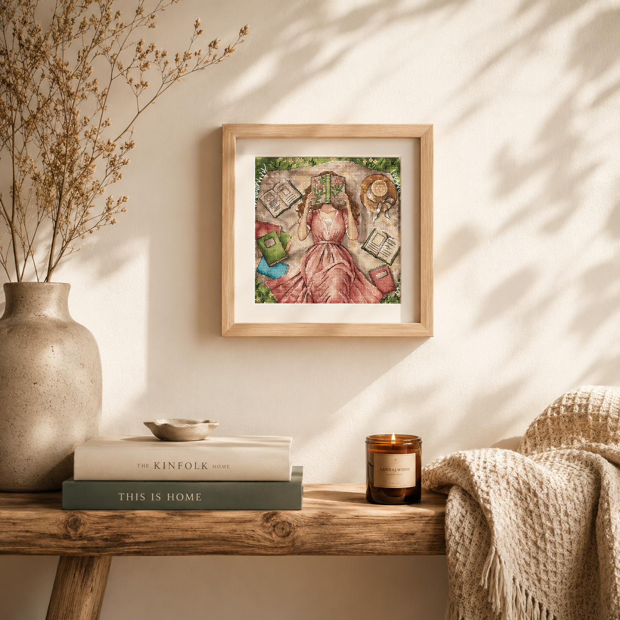Books, flowers and dreams - Cross Stitch Kit AVA P114