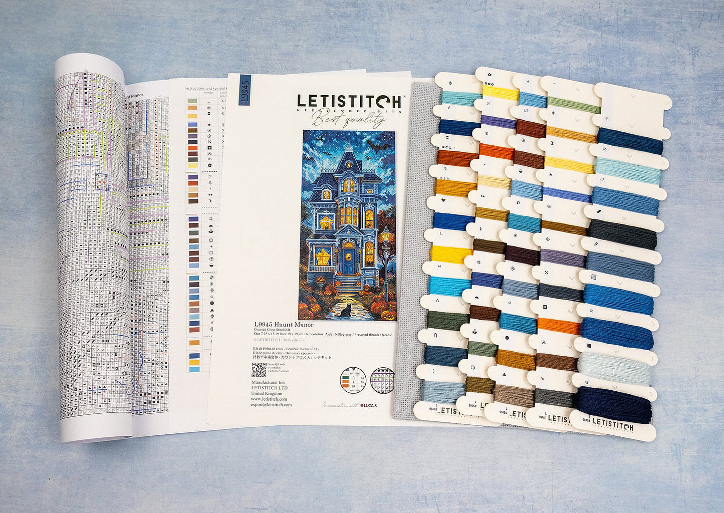 L9945 Haunt Manor - Letistitch | Kit de punto de cruz