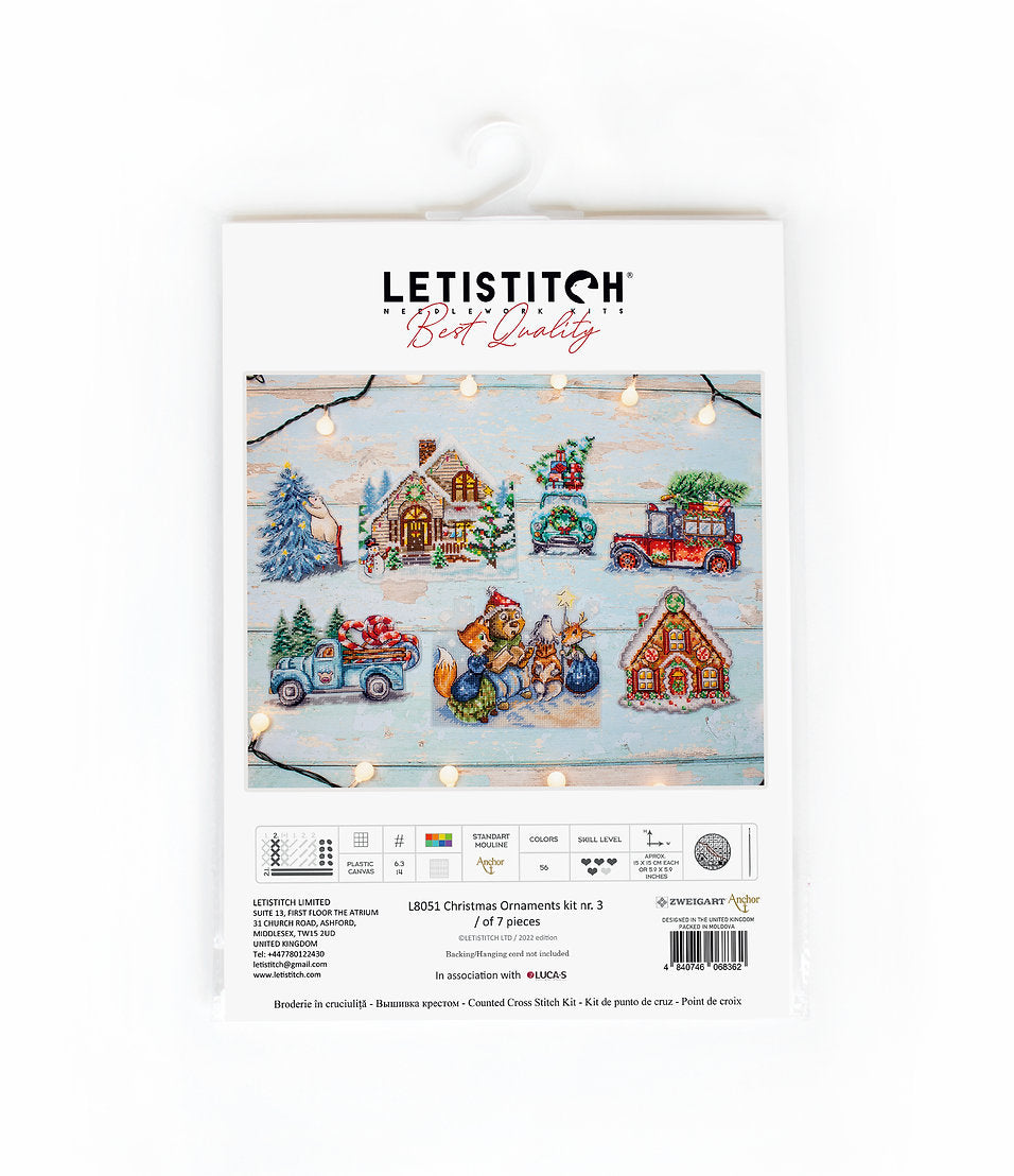 L8051 Christmas Ornaments kit nr. 3 / of 7 pieces