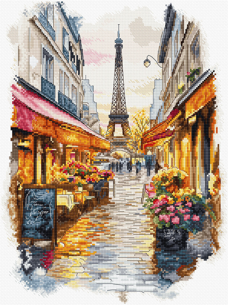 LetiStitch - Kit de Punto de Cruz "Paris" (L9929)