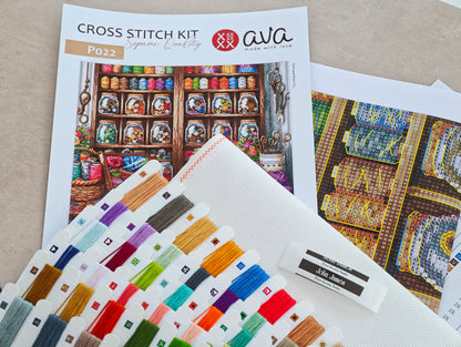 Sewing Room - Cross Stitch Kit AVA P022