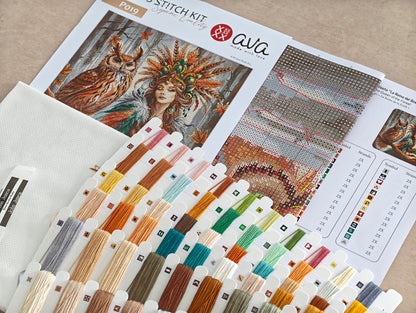 The Queen of the Forest - Cross Stitch Kit AVA P019