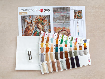 The Queen of the Forest - Cross Stitch Kit AVA P019