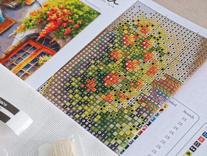 The Blue Vespa - Cross Stitch Kit AVA P168