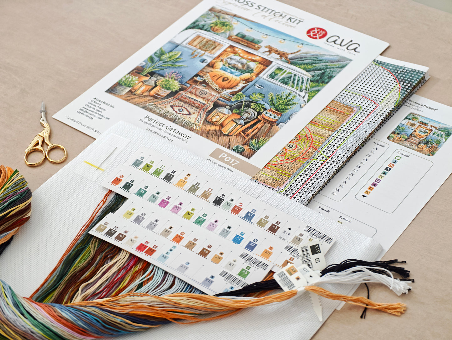 P017 Home is Where We Park It - Cross-Stitch Kit - Signature Collection