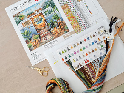 P017 Home is Where We Park It - Cross-Stitch Kit - Signature Collection