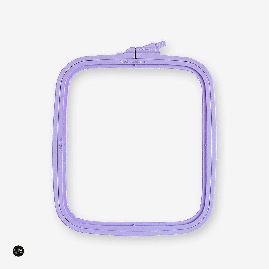 Nurge Violet Square Hoop: Precision and Style for Your Embroidery