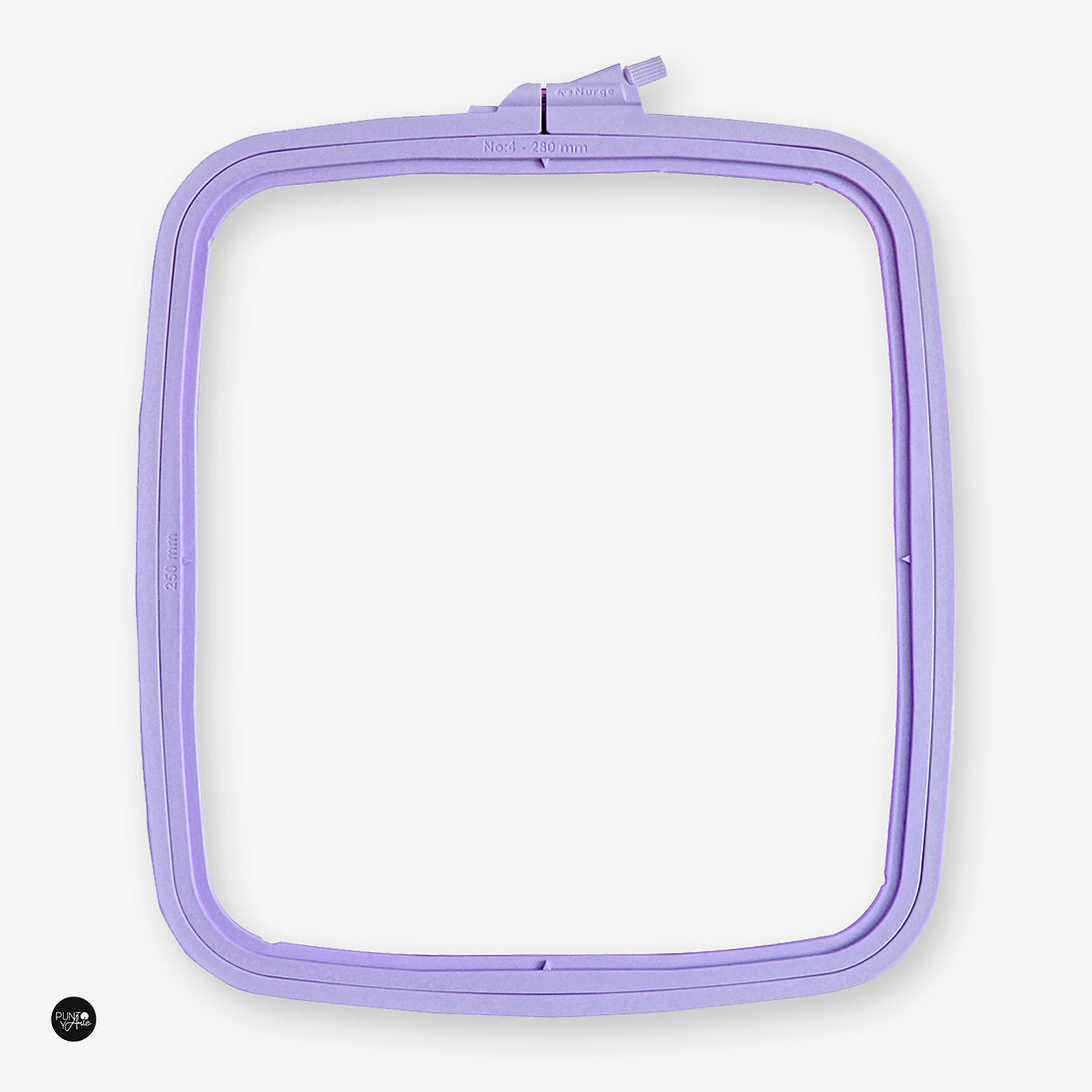 Nurge Violet Square Hoop: Precision and Style for Your Embroidery