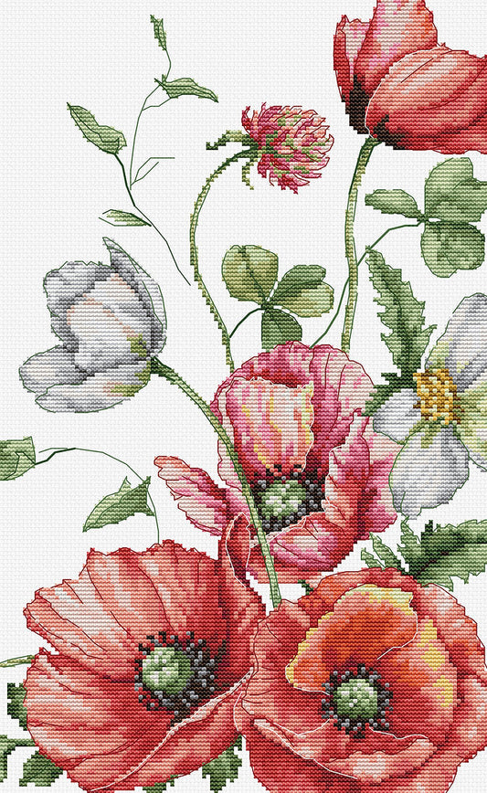Kit de Punto de Cruz - The Field Poppies - B7020 Luca-S