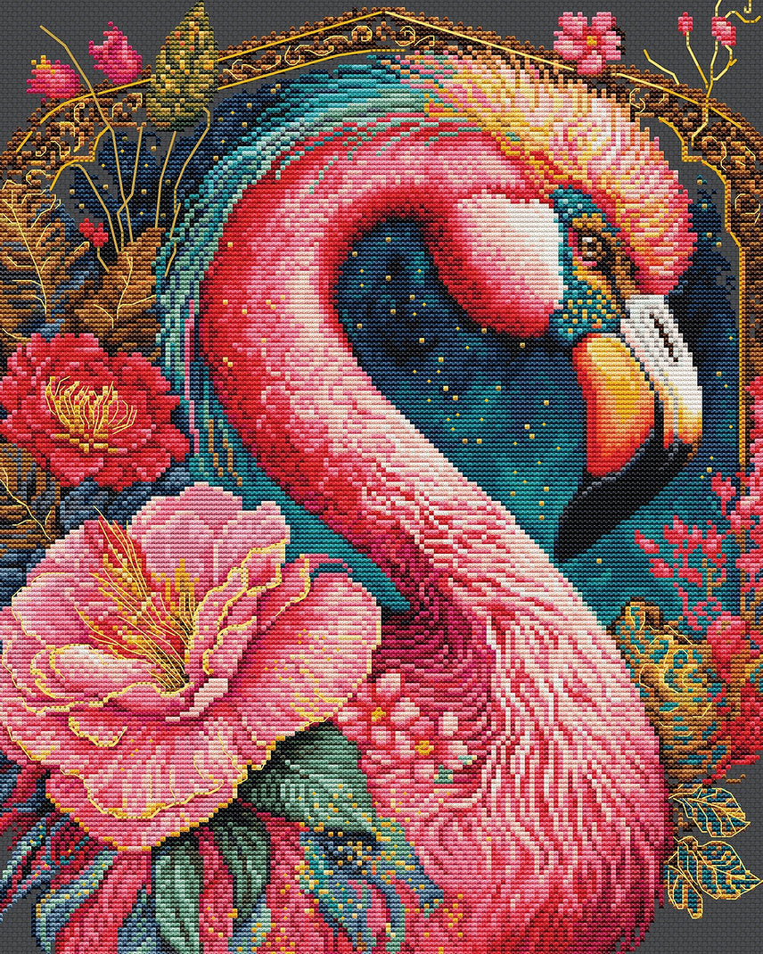 Cross Stitch Kit - Fantastic Flamingo - BU5036 Luca-S Gold