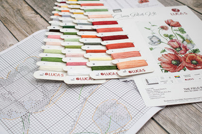 Kit de Punto de Cruz - The Field Poppies - B7020 Luca-S