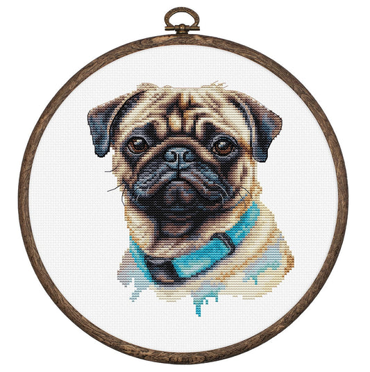 Kit de Punto de Cruz - Pug - BC230 Luca-S