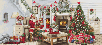 Santa Interior - B2408 Luca-S GOLD - Kit de Punto de Cruz
