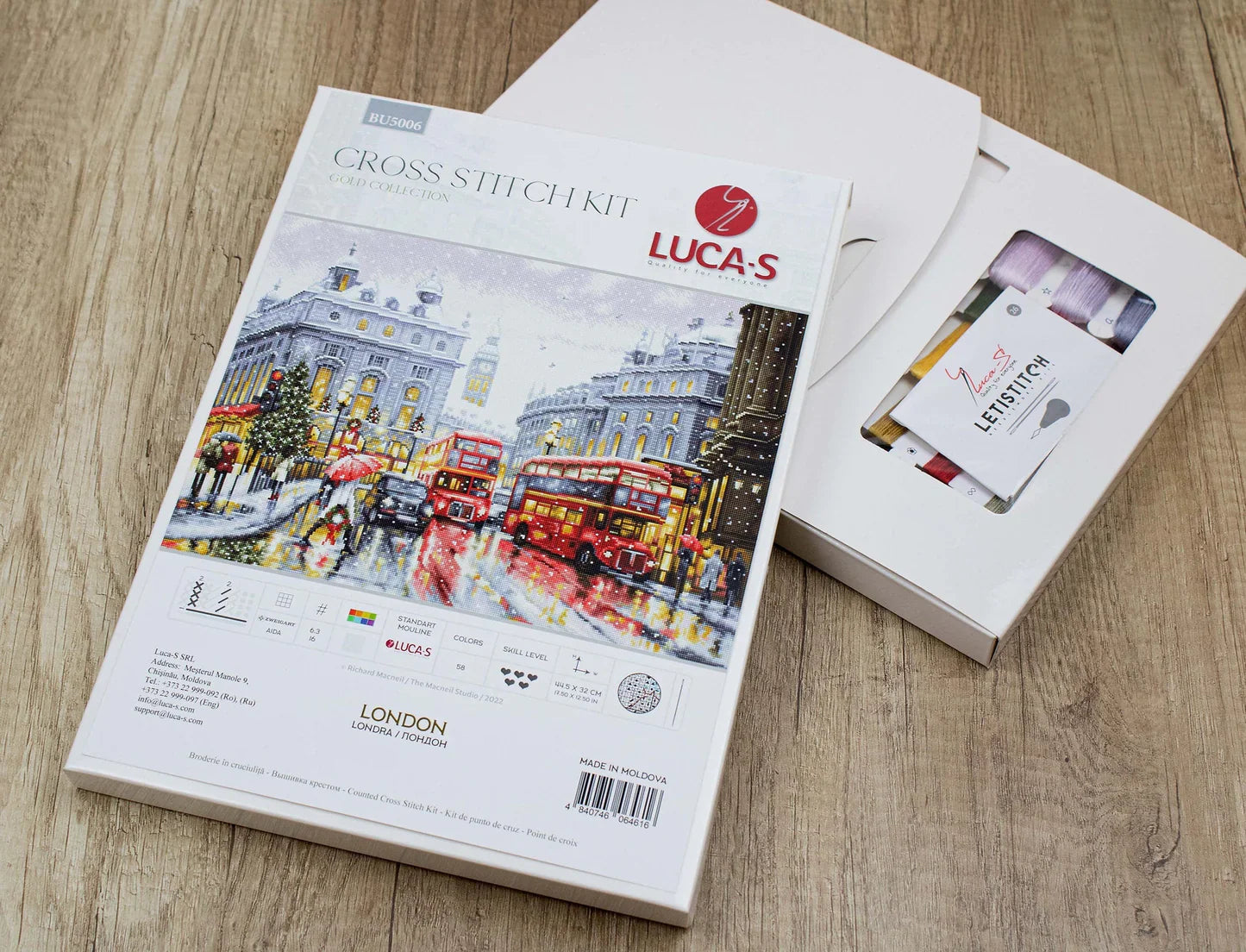 Kit de Punto de Cruz. Londres - BU5006 de Luca-S Gold
