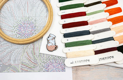 Kit de Punto de Cruz LetiStitch – L9949 Poppy Eyes
