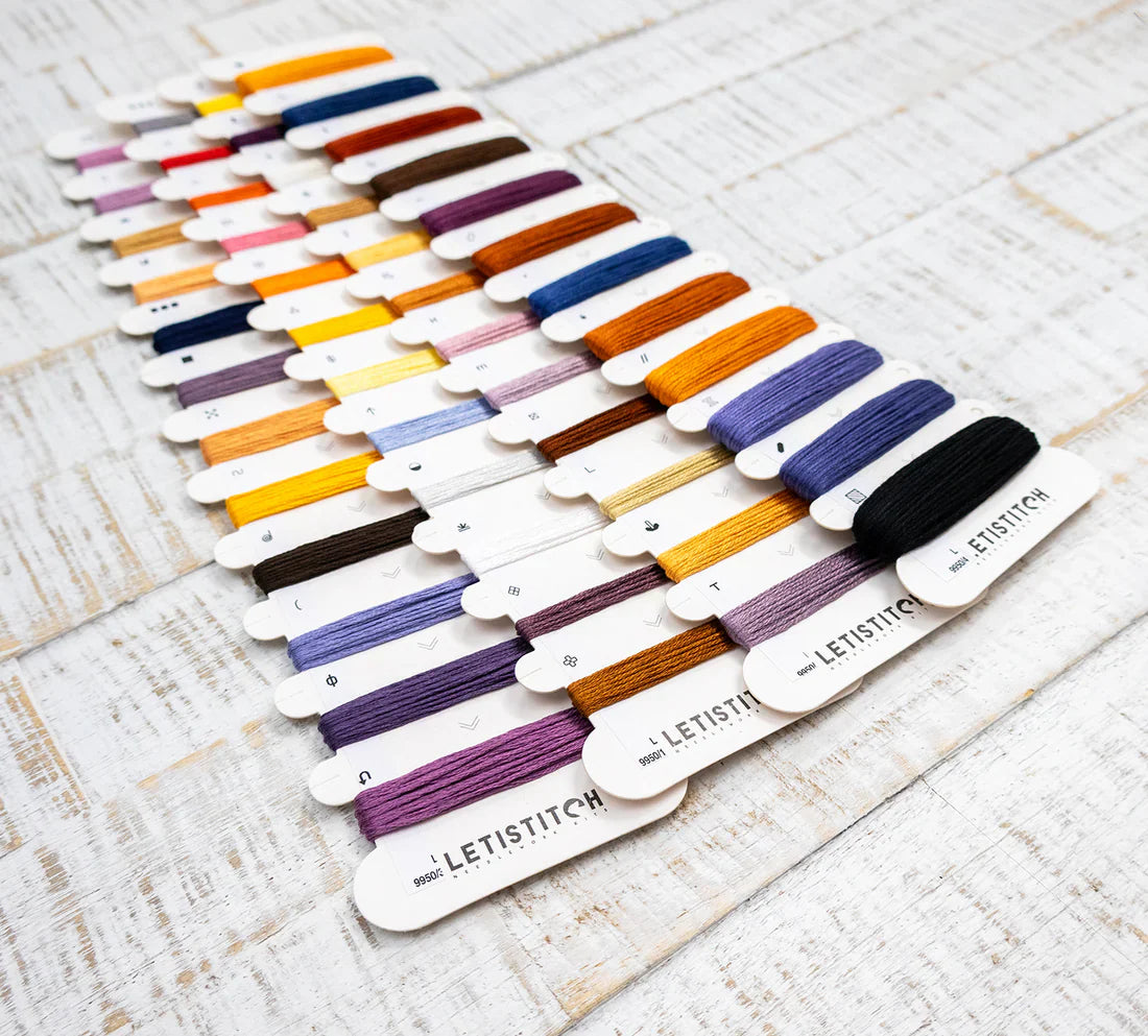 L9950 Pumpkin Lane - LetiStitch | Kit de punto de cruz otoñal