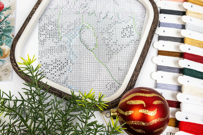 Kit de Punto de Cruz LetiStitch L9966 – Christmas Naps (Siestas de Navidad)
