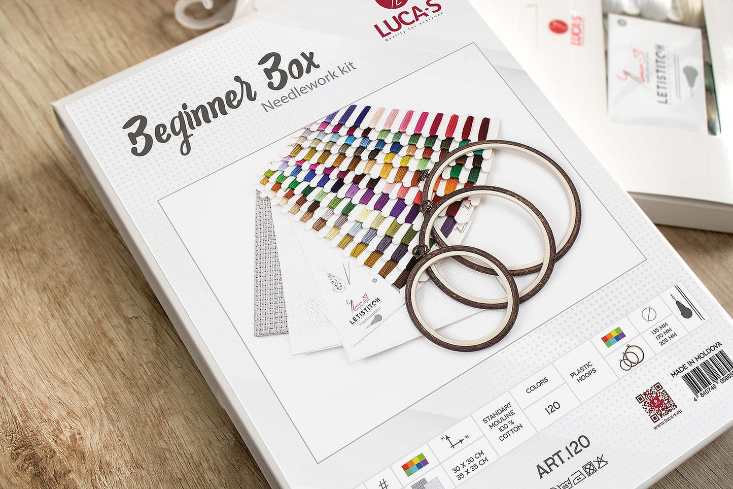 120 Kit para Principiantes + Grafico de Regalo - Luca-S -  Punto de Cruz