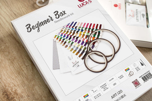 120 Kit para Principiantes + Grafico de Regalo - Luca-S -  Punto de Cruz