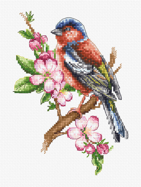 Chaffinch Bird - B1196 Luca-S - Kit de Punto de Cruz