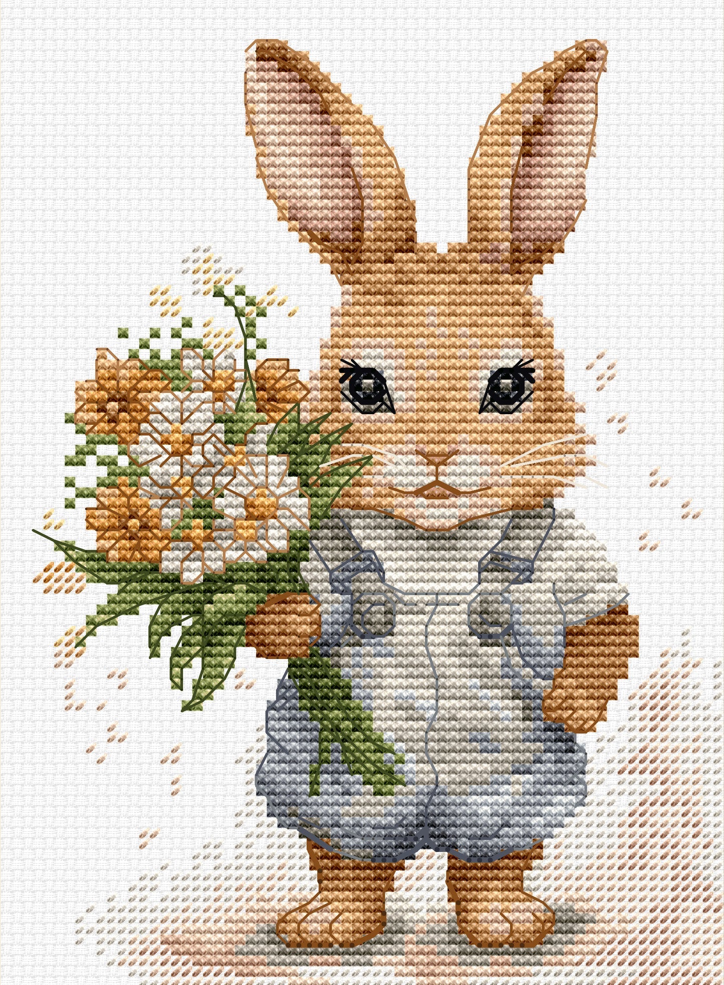 Kit de Punto de Cruz "The Bunny's Surprise" de Luca-S, B1409
