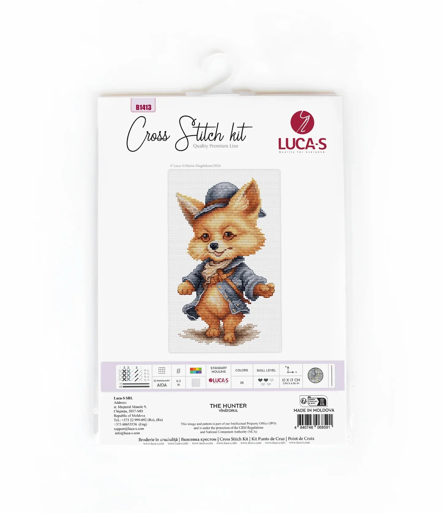 Kit de punto de cruz - Luca-S - The Hunter, B1413