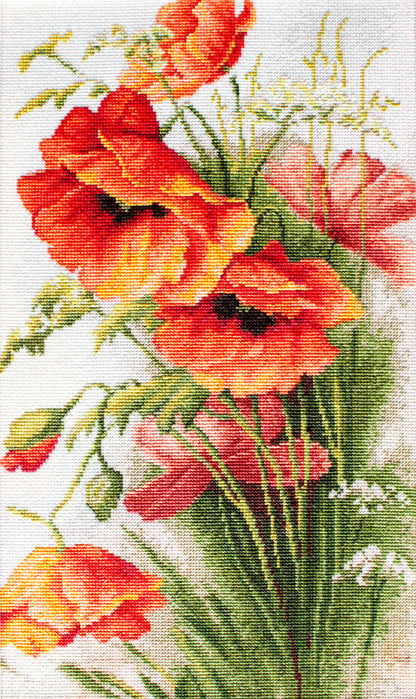 B213 Amapolas - Kit de Punto de Cruz Luca-S
