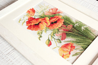 B213 Amapolas - Kit de Punto de Cruz Luca-S