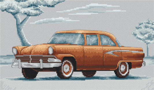 (Descatalogado) B2234 Retro Car - Kit de Punto de Cruz Luca-S