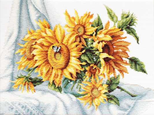 Kit de Punto de Cruz Girasoles - Luca-S B2264