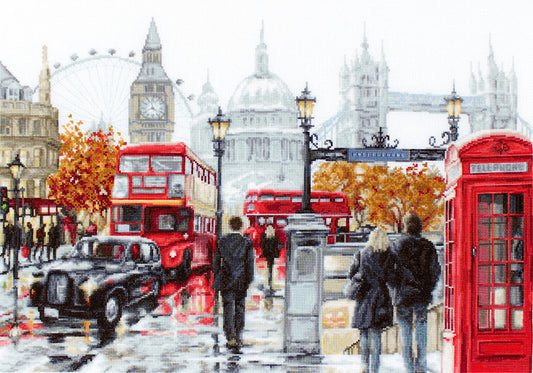 Kit de Punto de Cruz "Londres" de Luca-S - B2376