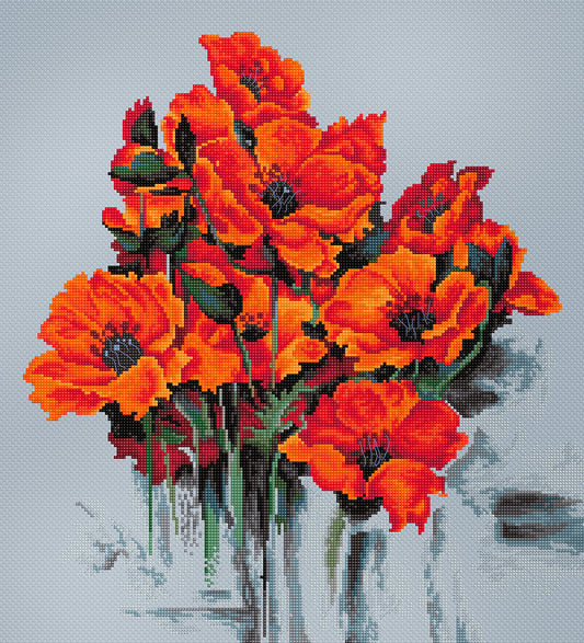 Las Amapolas - B2380 Luca-S - Kit de Punto de Cruz