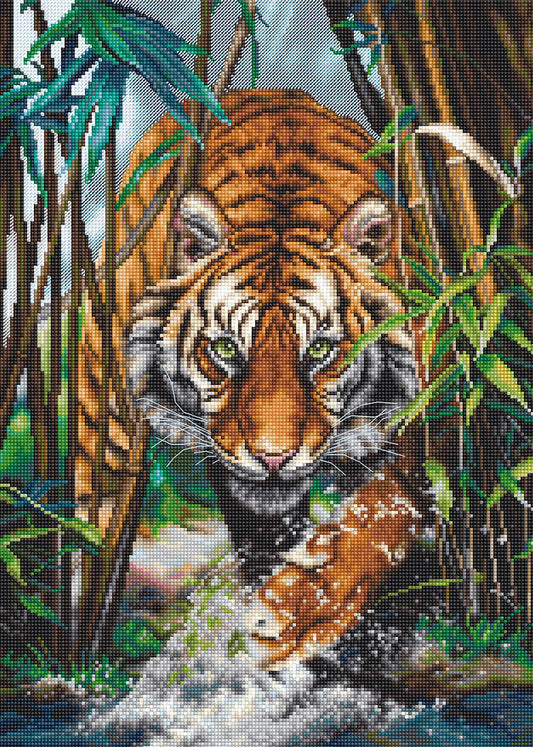 Kit de Punto de Cruz "El Tigre Majestuoso" de Luca-S, B2406