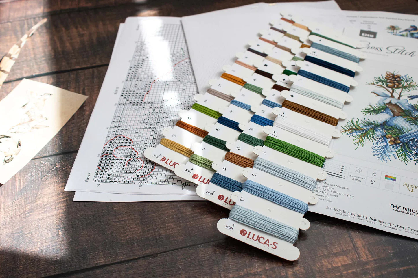 Kit de Punto de Cruz - The Birds-Winter - B2418 Luca-S