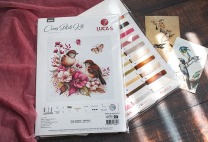 Kit de Punto de Cruz - Los Pájaros - Primavera - B2420 Luca-S