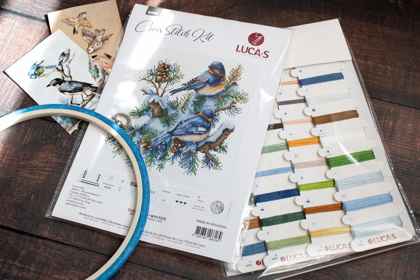 Kit de Punto de Cruz - The Birds-Winter - B2418 Luca-S
