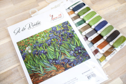 Lirios de Van Gogh - B444 Luca-S - Kit de Punto de Cruz
