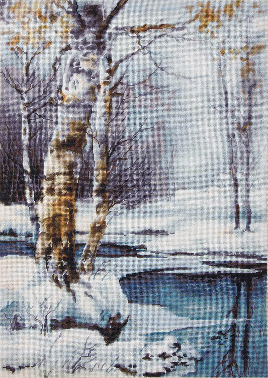 Kit de Punto de Cruz 'Silencio Invernal' - B560 Paisaje de Luca-S